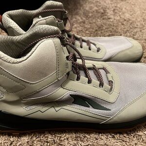 Altra Men's LonePeak Mid-Top Trail Shoes in Light Olive and Dark Green